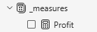 Proper Measure table