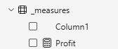 Measure Table